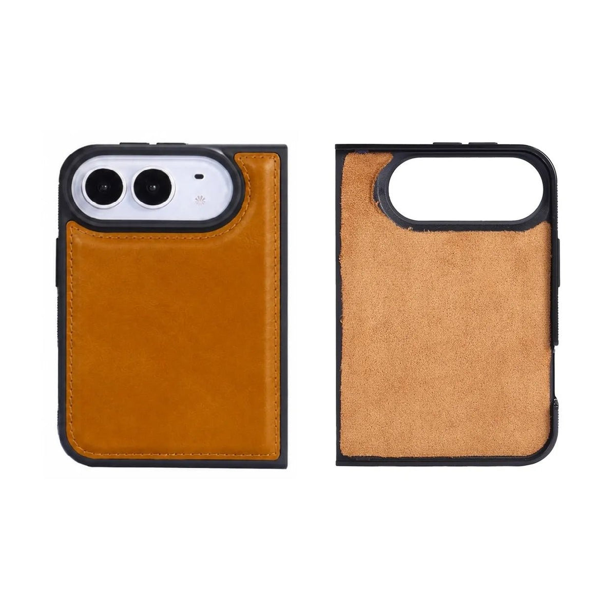 iPhone Duo Slim Snap-On Leather Case – MagSafe & TPE Bumper by Hardiston - premium iPhone Duo
