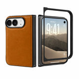 iPhone Duo Slim Snap-On Leather Case – MagSafe & TPE Bumper by Hardiston - premium iPhone Duo