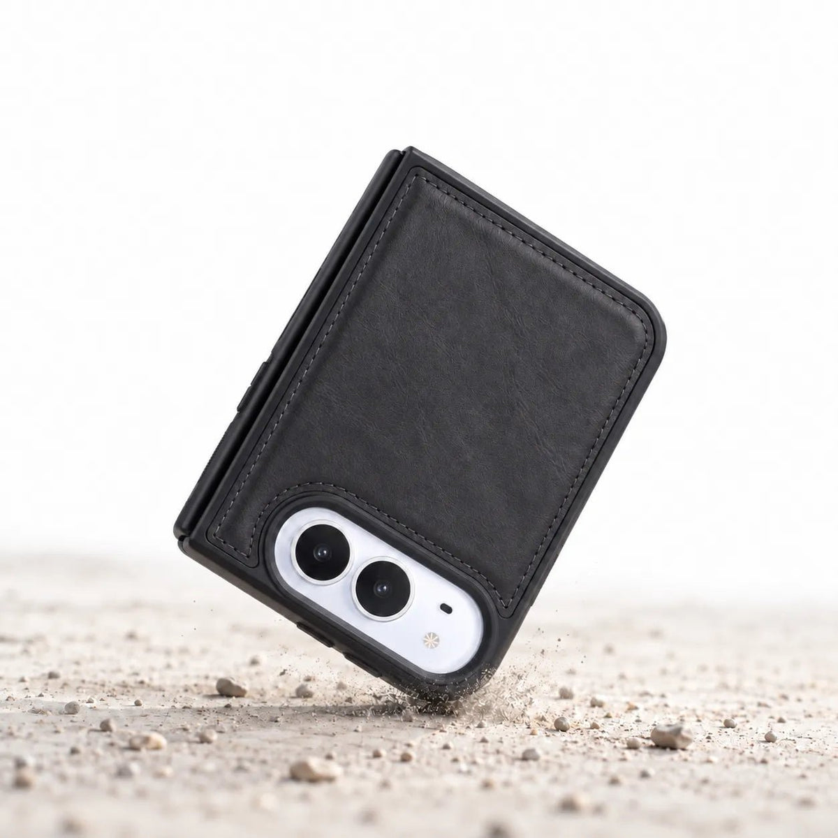 iPhone Duo Slim Snap-On Leather Case – MagSafe & TPE Bumper by Hardiston - premium iPhone Duo