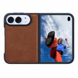 iPhone Duo Slim Snap-On Leather Case – MagSafe & TPE Bumper by Hardiston - premium iPhone Duo