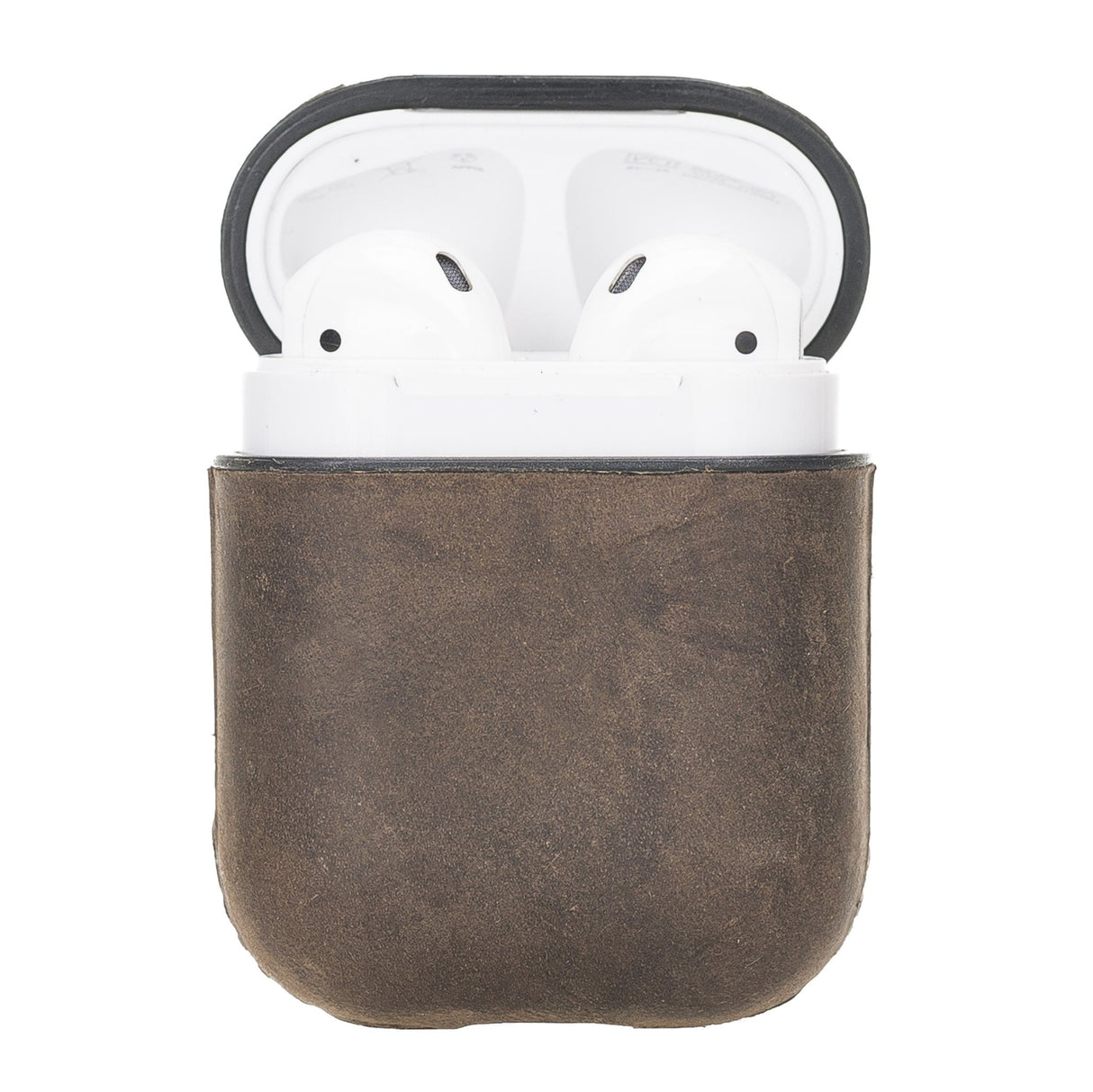 Leather AirPods 1/2 Fully Wrapped Shockproof Case by Hardiston - premium AirPods Cases