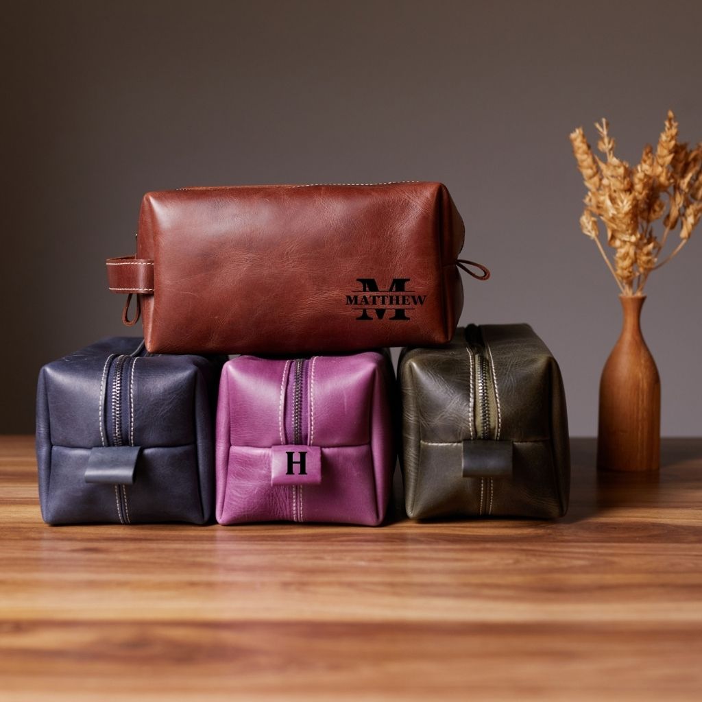 Leather Dopp Kit by Hardiston - premium Dopp Kits