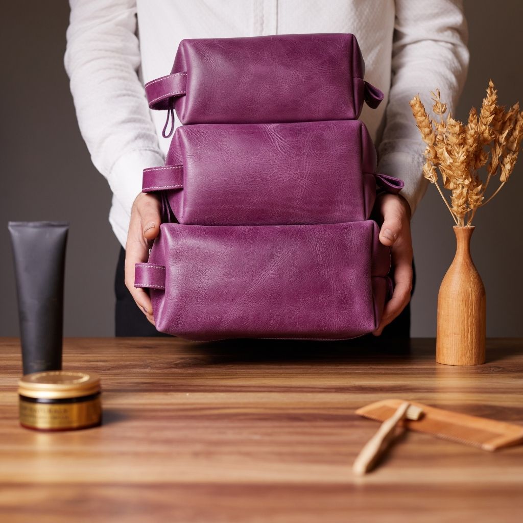 Leather Dopp Kit by Hardiston - premium Dopp Kits