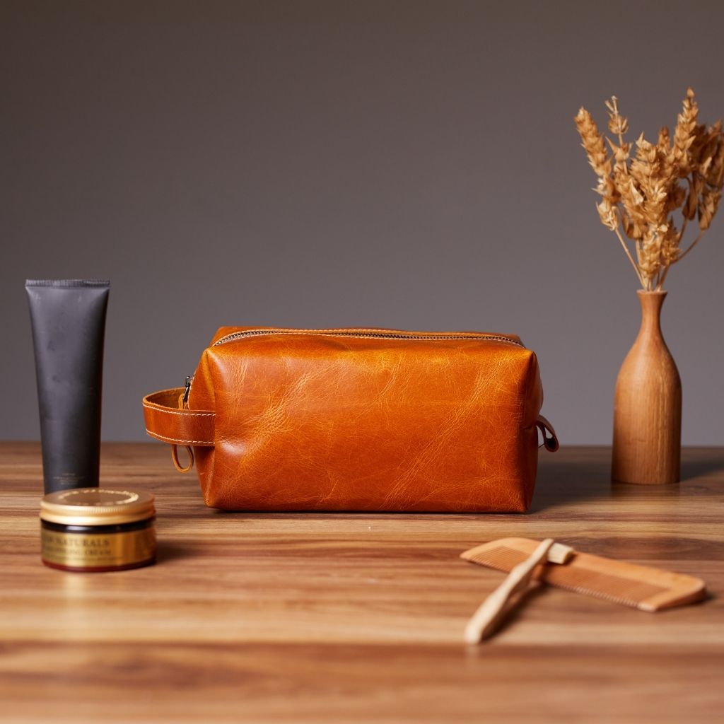 Leather Make - up & Accessories Bag by Hardiston - premium mws_apo_generated
