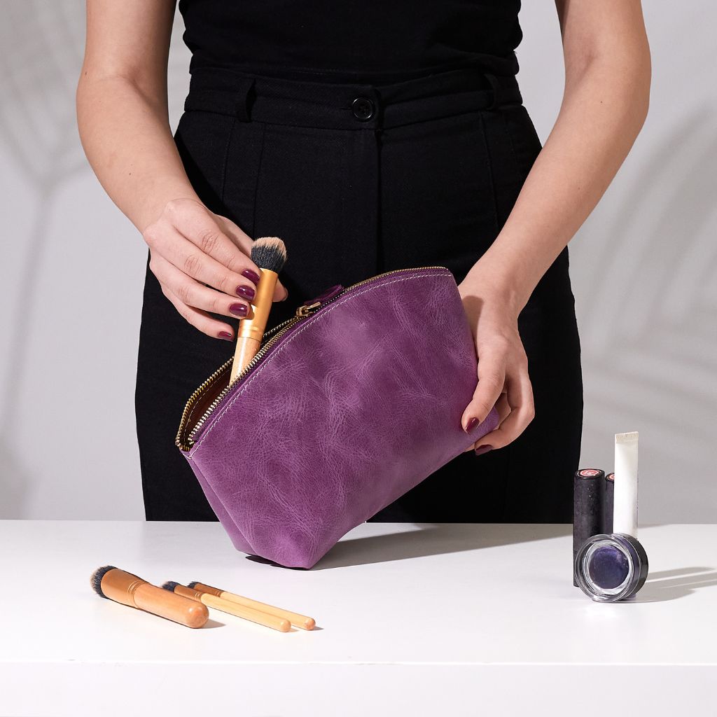 Leather MakeUp Bag by Hardiston - premium Make Up Bags
