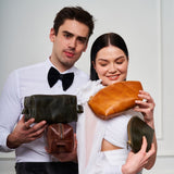 Leather MakeUp Bag by Hardiston - premium Make Up Bags