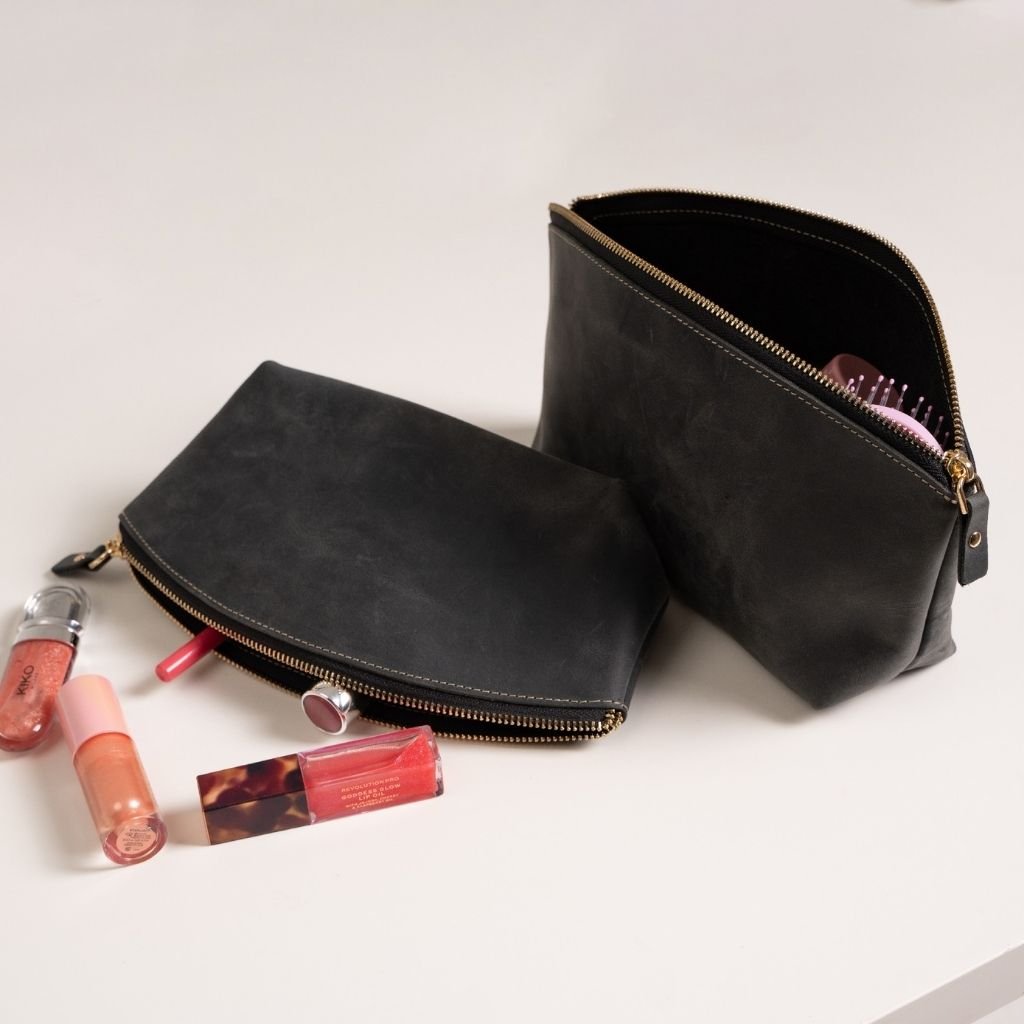 Leather MakeUp Bag by Hardiston - premium Make Up Bags
