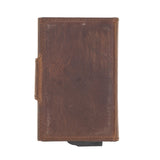 Premium RFID Blocking Leather Card Holder with Pop - Up Feature by Hardiston - premium Card Holders