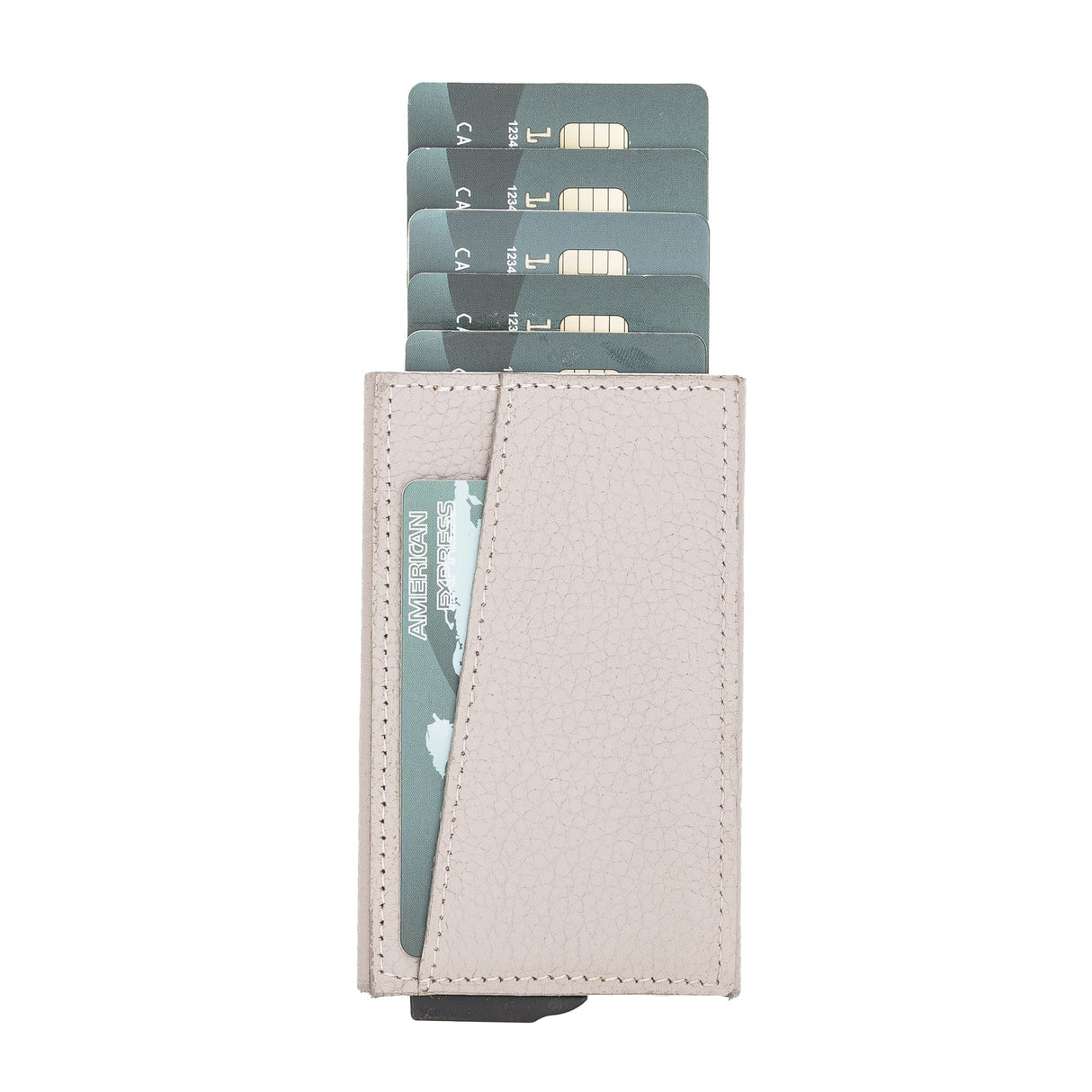 Premium RFID Blocking Leather Card Holder with Pop - Up Feature by Hardiston - premium Card Holders