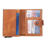 Premium RFID Blocking Leather Pop - Up AirTag Card Holder and Wallet by Hardiston - premium Card Holders