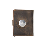 Premium RFID Blocking Leather Pop - Up AirTag Card Holder and Wallet by Hardiston - premium Card Holders