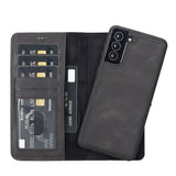 Samsung Galaxy S21 Plus Magnetic Detachable Leather Wallet Case by Hardiston - premium Samsung S - 21 Cases