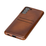 Samsung Galaxy S21 Plus Snap - on Full Cover Leather Case with Credit Card Slots by Hardiston - premium Samsung S - 21 Cases