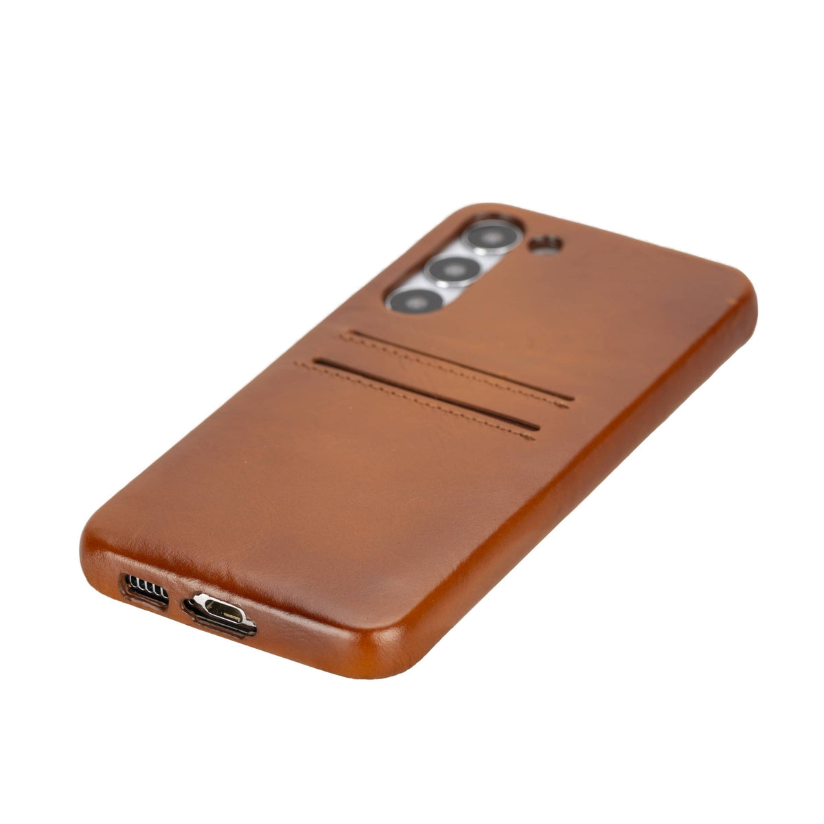 Samsung Galaxy S23 Plus Snap - on Full Cover Leather Case with Credit Card Slots by Hardiston - premium Samsung S - 23 Cases