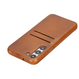 Samsung Galaxy S23 Plus Snap - on Full Cover Leather Case with Credit Card Slots by Hardiston - premium Samsung S - 23 Cases