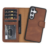 Samsung Galaxy S24 Magnetic Detachable Leather Wallet Case by Hardiston - premium Samsung S - 24 Cases