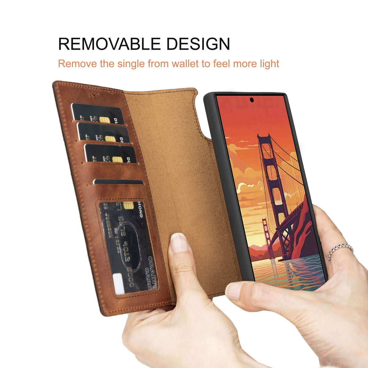 Samsung Galaxy S24 Ultra Leather Wallet Case by Hardiston - premium Samsung S - 24 Cases