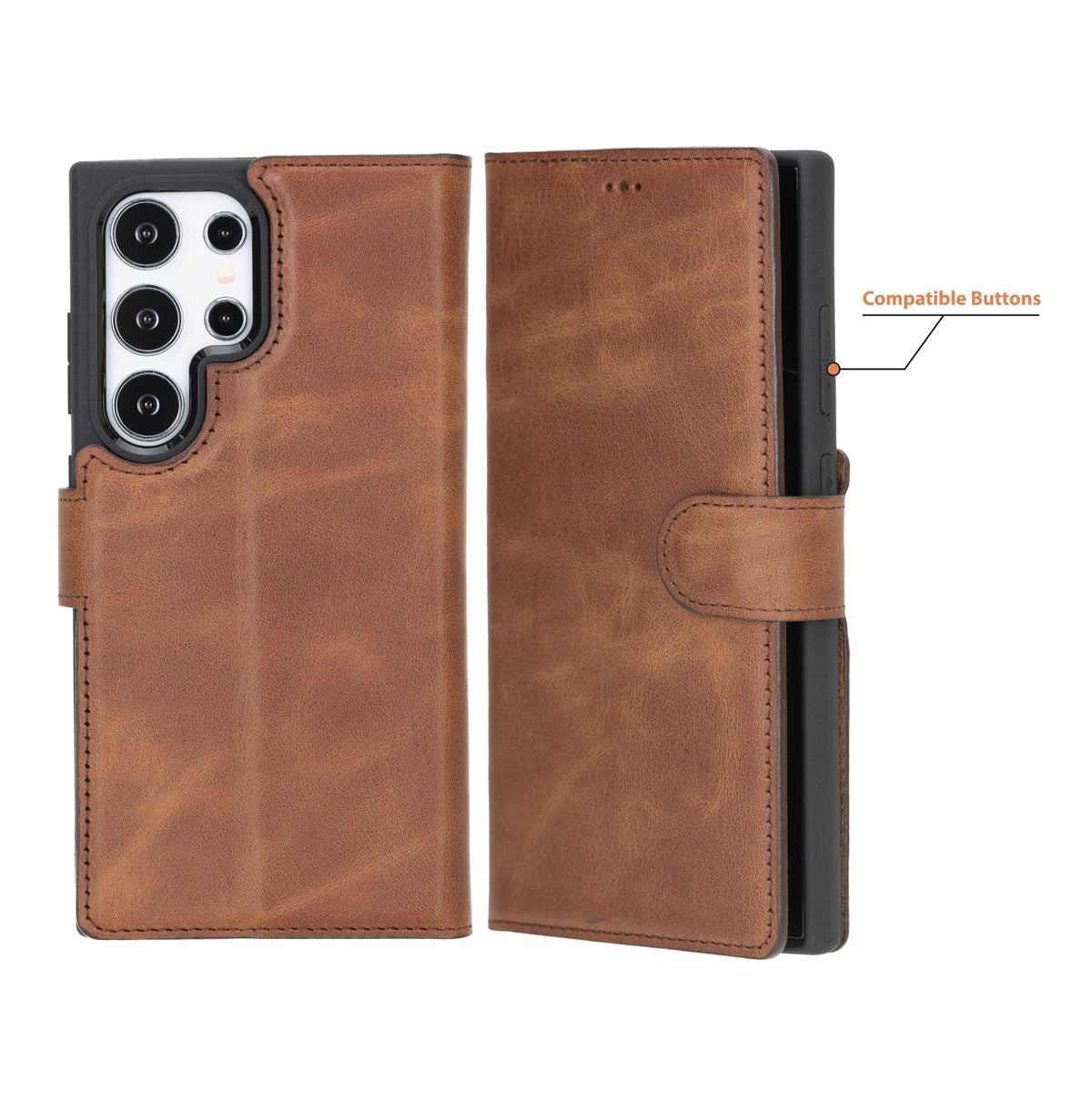 Samsung Galaxy S24 Ultra Leather Wallet Case by Hardiston - premium Samsung S - 24 Cases