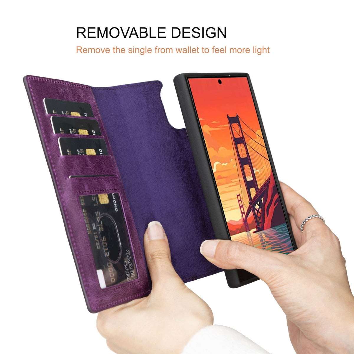 Samsung Galaxy S24 Ultra Leather Wallet Case by Hardiston - premium Samsung S - 24 Cases