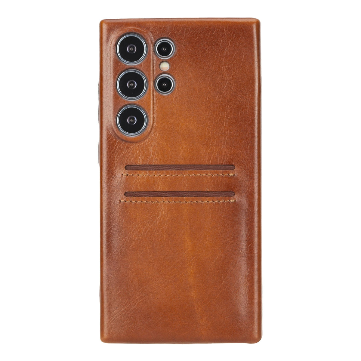 Samsung Galaxy S24 Ultra Snap - on Full Cover Leather Case with Credit Card Slots by Hardiston - premium Samsung S - 24 Cases