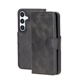 Samsung Galaxy S25 Magnetic Detachable Leather Wallet Case by Hardiston - premium Samsung S - 25 Cases