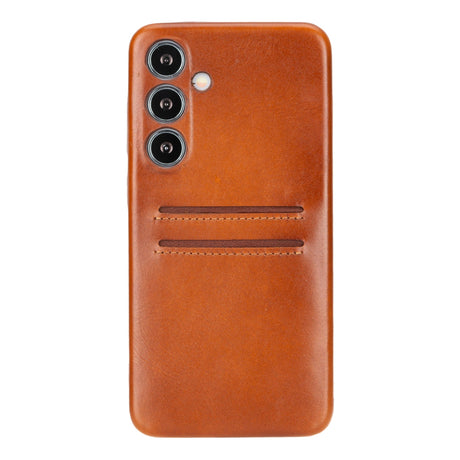 Samsung Galaxy S25 Plus Snap - on Full Cover Leather Case with Credit Card Slots by Hardiston - premium Samsung S - 25 Cases