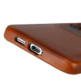 Samsung Galaxy S25 Snap - on Full Cover Leather Case with Credit Card Slots by Hardiston - premium Samsung S - 25 Cases
