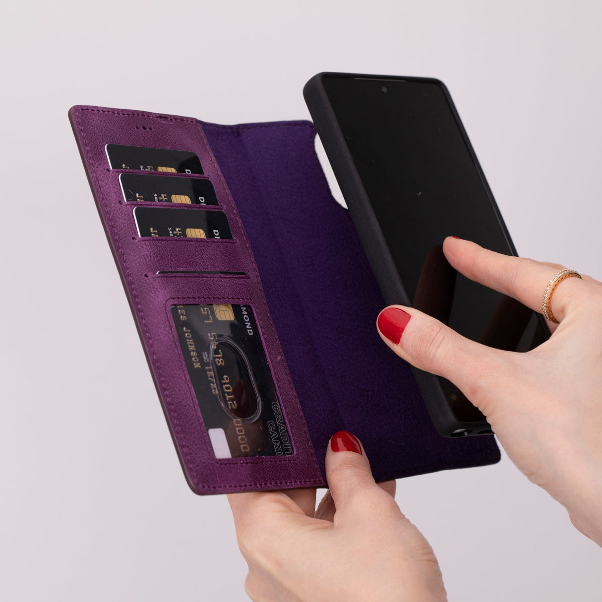 Samsung Galaxy S25 Ultra Leather Wallet Case by Hardiston - premium Samsung S - 25 Cases