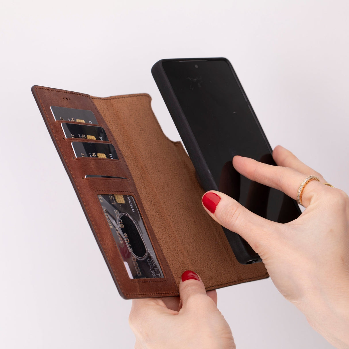 Samsung Galaxy S25 Ultra Leather Wallet Case by Hardiston - premium Samsung S - 25 Cases