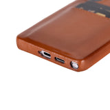 Samsung Galaxy S25 Ultra Snap - on Full Cover Leather Case with Credit Card Slots by Hardiston - premium Samsung S - 25 Cases