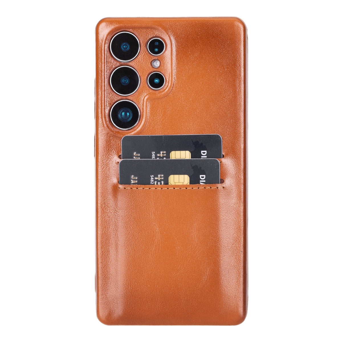 Samsung Galaxy S25 Ultra Snap - on Full Cover Leather Case with Credit Card Slots by Hardiston - premium Samsung S - 25 Cases