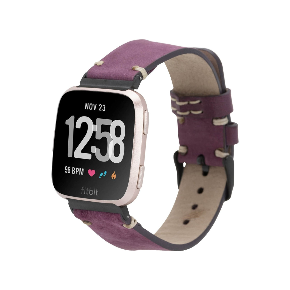Stitch End Leather Band for Fitbit Watch by Hardiston - premium Watch Bands - Fitbit