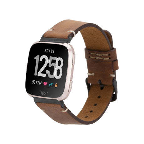 Stitch End Leather Band for Fitbit Watch by Hardiston - premium Watch Bands - Fitbit