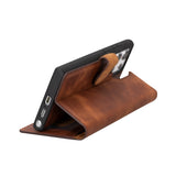 Samsung Galaxy S23 Ultra Handmade 2-in-1 Magnetic Detachable Leather Wallet Case