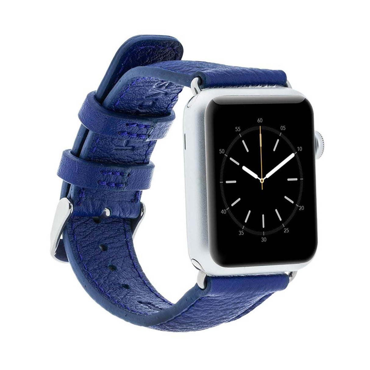 Active Pebbled Leather Apple Watch Band blue 3