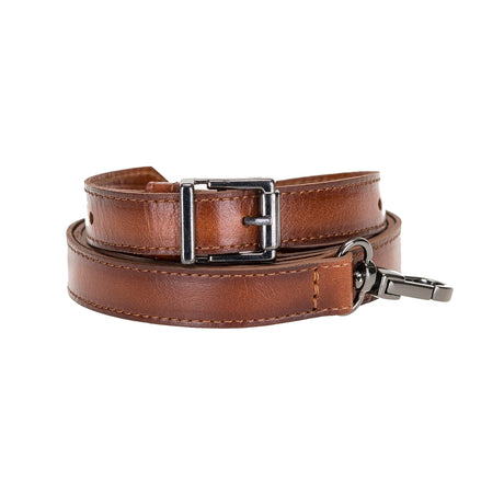 Cross - body Strap Leather Wristlet with Metal Clip by Hardiston - premium Crossbody Straps