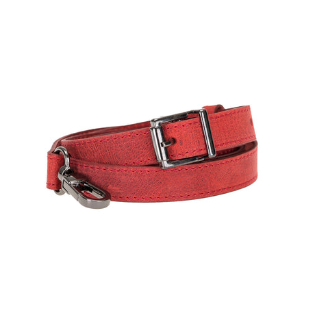 Cross - body Strap Leather Wristlet with Metal Clip by Hardiston - premium Crossbody Straps
