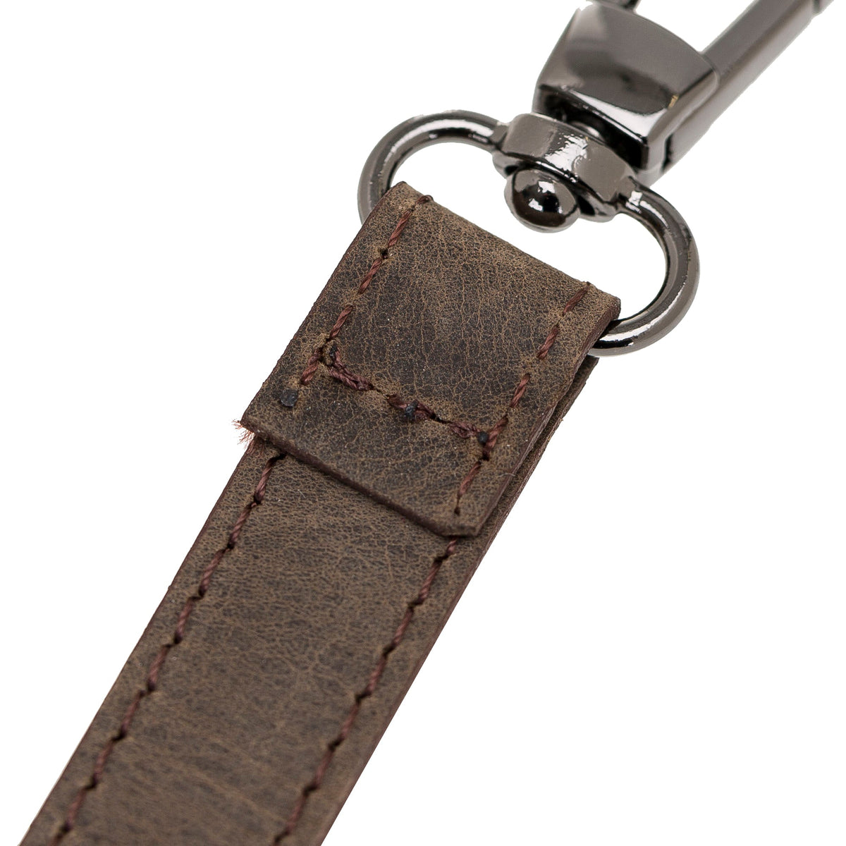 Cross - body Strap Leather Wristlet with Metal Clip by Hardiston - premium Crossbody Straps