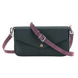 Cross - body Strap Leather Wristlet with Metal Clip by Hardiston - premium Crossbody Straps