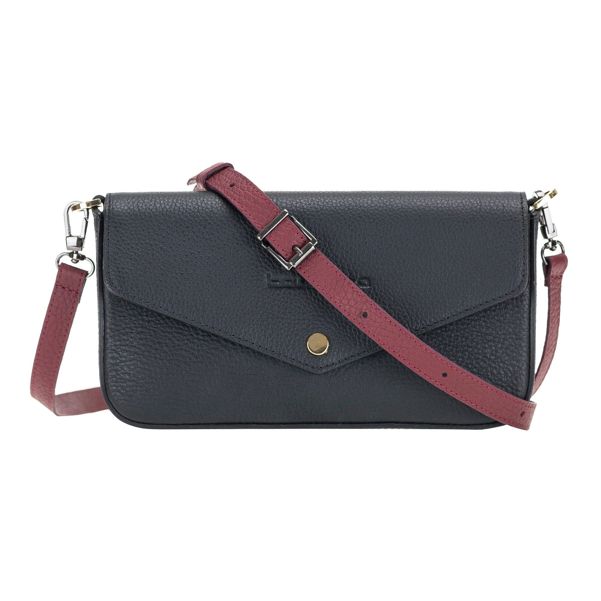 Cross - body Strap Leather Wristlet with Metal Clip by Hardiston - premium Crossbody Straps