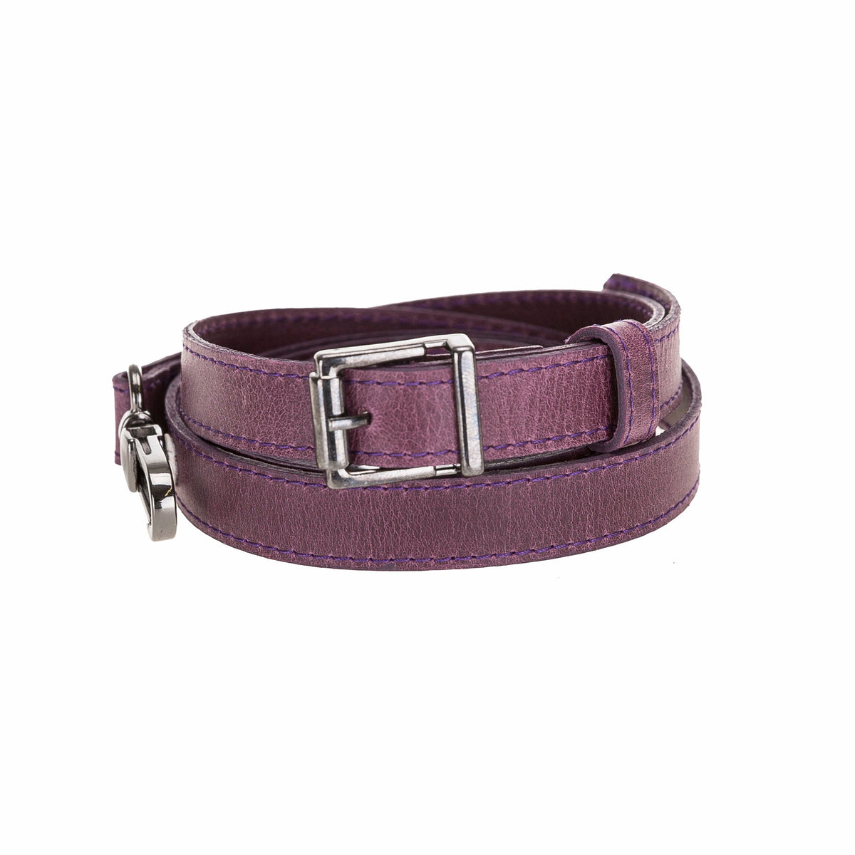 Cross - body Strap Leather Wristlet with Metal Clip by Hardiston - premium Crossbody Straps