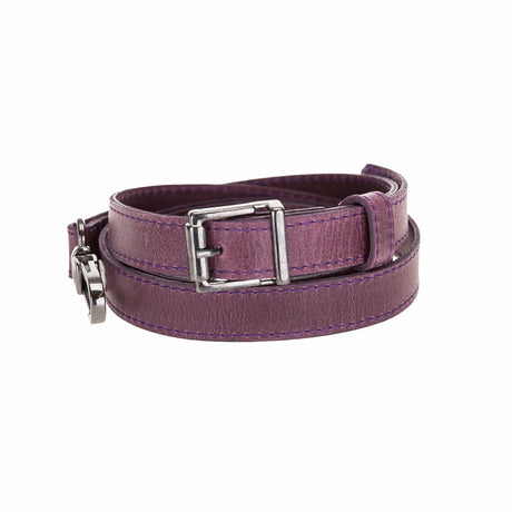 Cross - body Strap Leather Wristlet with Metal Clip by Hardiston - premium Crossbody Straps