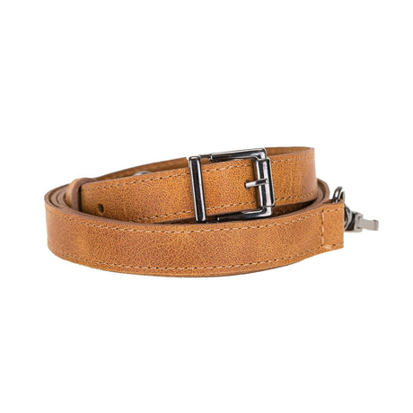 Cross - body Strap Leather Wristlet with Metal Clip by Hardiston - premium Crossbody Straps