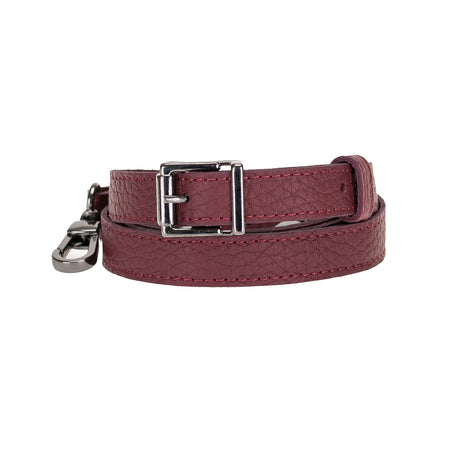 Cross - body Strap Leather Wristlet with Metal Clip by Hardiston - premium Crossbody Straps