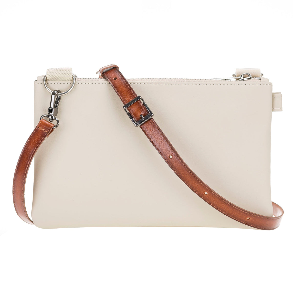 Cross - body Strap Leather Wristlet with Metal Clip by Hardiston - premium Crossbody Straps