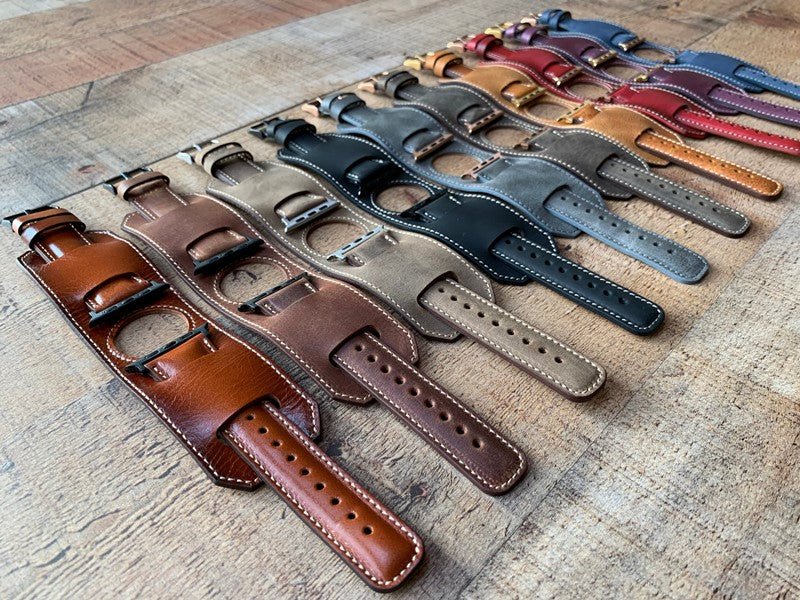 Cuff Leather Band for Apple Watch by Hardiston - premium Watch Bands - Apple