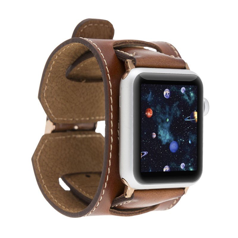 Cuff Leather Band for Apple Watch by Hardiston - premium Watch Bands - Apple