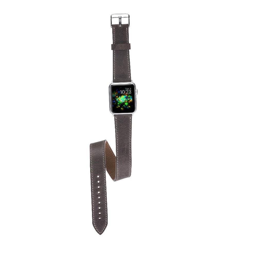 Double Tour Leather Band for Apple Watch by Hardiston - premium Watch Bands - Apple