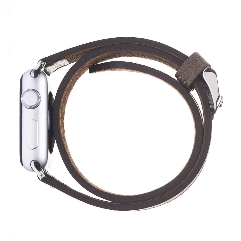 Double Tour Leather Band for Apple Watch by Hardiston - premium Watch Bands - Apple