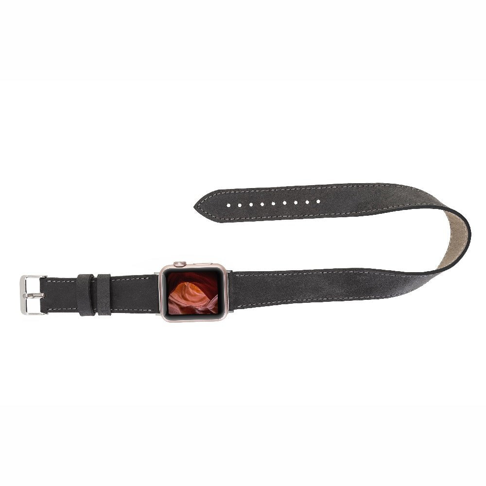 Double Tour Leather Band for Apple Watch by Hardiston - premium Watch Bands - Apple